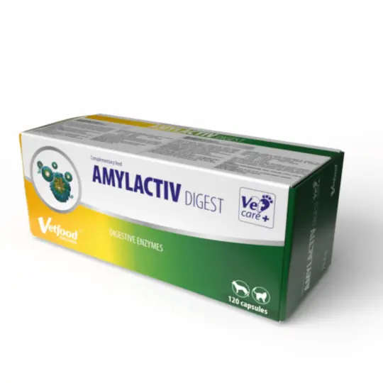 Ekspresowa dostawa VETFOOD Amylactiv Digest - suplementy dla psa i kota - 120szt.