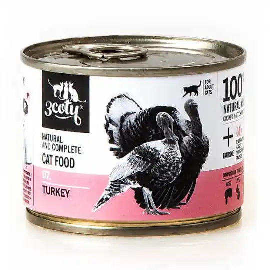 Wybór klientów 3COTY 07. Indyk Mono - mokra karma dla kota - 180g