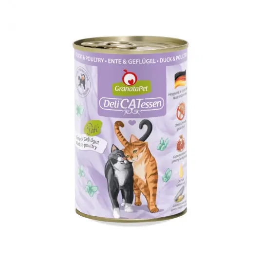 Szybka wysyłka GRANATAPET DeliCATessen Kaczka i drób - mokra karma dla kota - 400g
