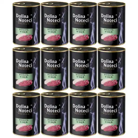 Ograniczona ilość DOLINA NOTECI Premium Bogata w gęś - mokra karma dla kota - 12x400g