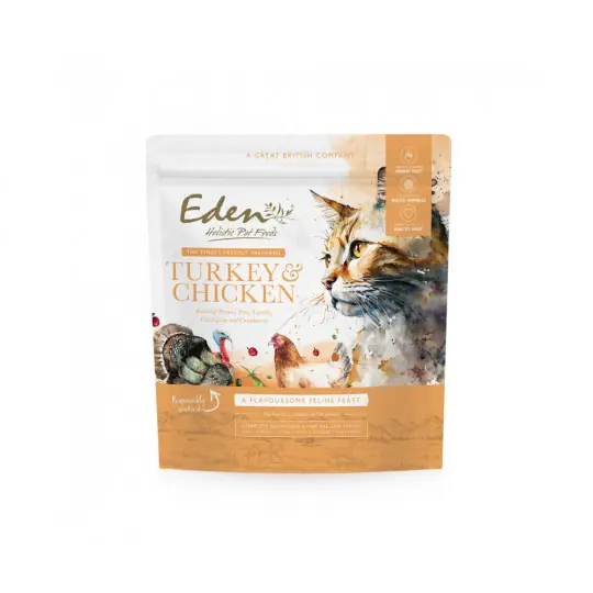 EDEN Indyk i Kurczak - sucha karma dla kota - 1,5kg Super okazja