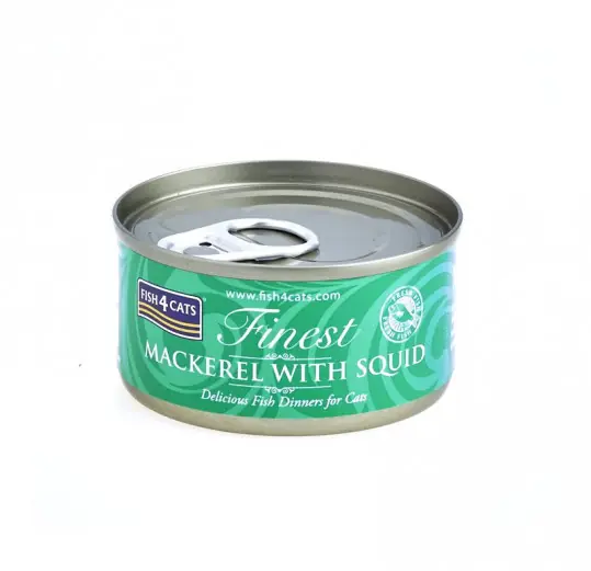 Niska cena FISH4CATS Makrela z kałamarnicą - mokra karma dla kota - 70g