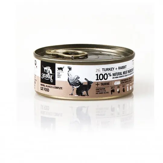 3COTY Indyk z królikiem - mokra karma dla kota - 80g Oferta limitowana