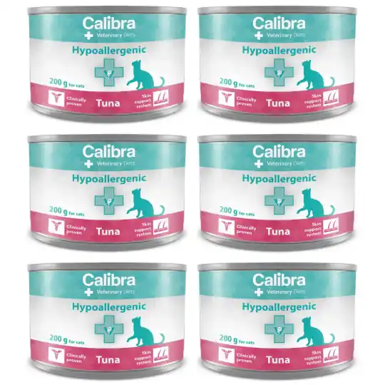 Do wyczerpania zapasów CALIBRA VD Cat Hypoallergenic Tuna - mokra karma dla kota - 6x200g