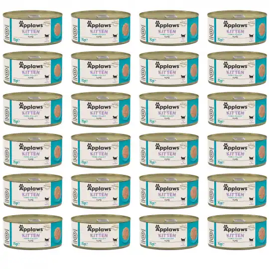 APPLAWS Filet z tuńczyka w galarecie dla kociąt - mokra karma dla kota - 24x70g Tani