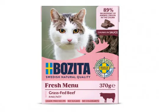 BOZITA Fresh Menu Wołowina w sosie - mokra karma dla kota - 370g Szybka dostawa