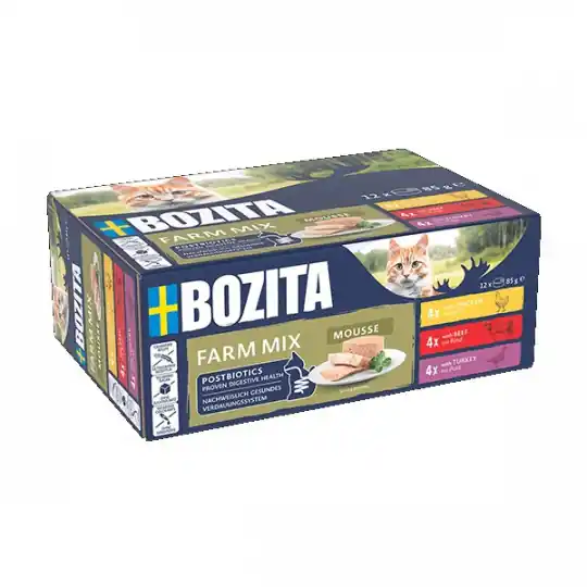 Cena promocyjna BOZITA Mousse Mix z oceanu Box - mokra karma dla kota - 12x85g