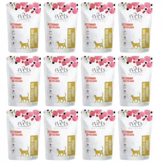4VETS Natural Urinary Non-struvite - mokra karma dla kota - 12x85g Bezpieczne zakupy