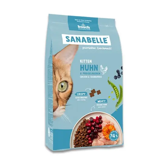 Wyprzedaż BOSCH Sanabelle Life Kitten with Chicken & cranberries - sucha karma dla kota - 8kg