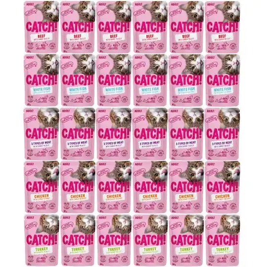 CATCH MIX smaków - mokra karma dla kota - 30x85g Tylko do końca tygodnia