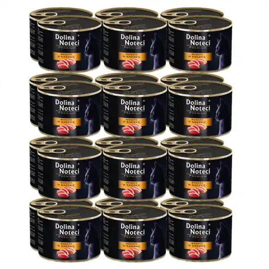 DOLINA NOTECI Premium Bogata w kaczkę - mokra karma dla kota - 24x185g Zamów dziś