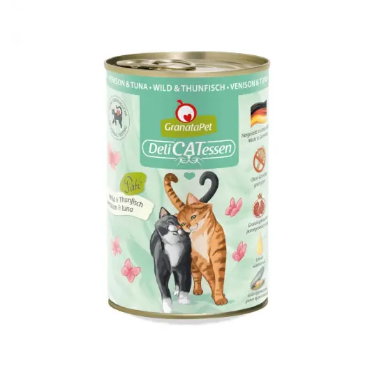 Dodaj do koszyka GRANATAPET DeliCATessen Dziczyzna i tuńczyk - mokra karma dla kota - 400g