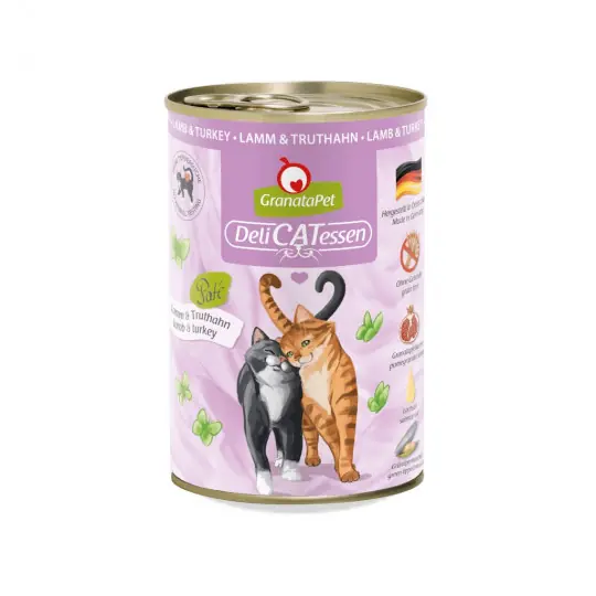 GRANATAPET DeliCATessen Jagnięcina i indyk - mokra karma dla kota - 400g Oferta czasowa