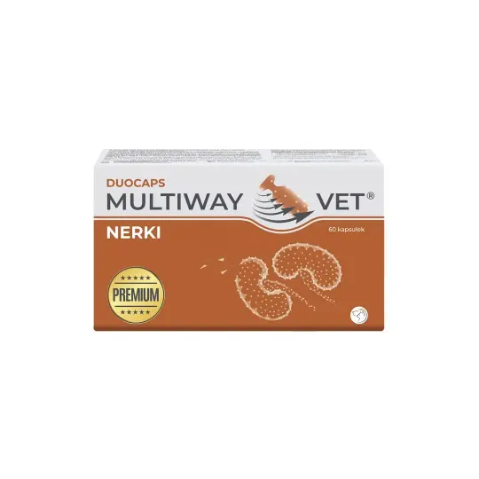 Niska cena JM SANTE Multiway Vet Duocaps Nerki - kapsułki twist-off na nerki dla psa i kota - 60szt.