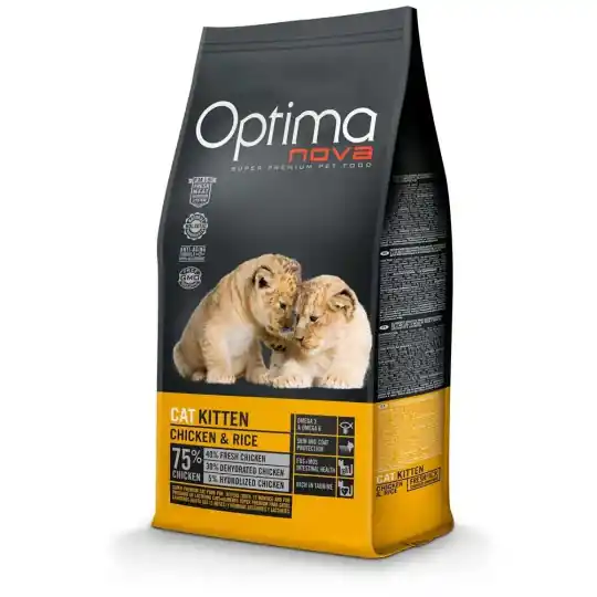 Rabat OPTIMANOVA Cat Kitten Chicken & Rice - sucha karma dla kota - 2kg