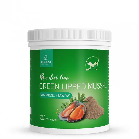 POKUSA RawDietLine Małż nowozelandzki - suplementy dla psa i kota - 150g Tylko dziś