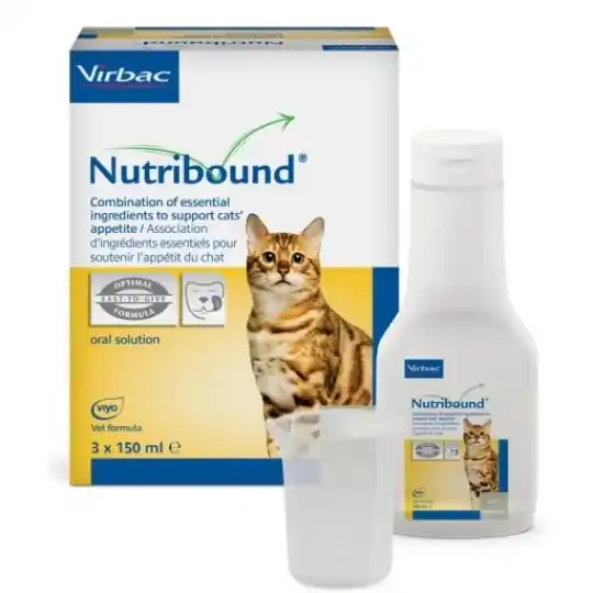 Obniżka ceny VIRBAC Nutribound Rekonwalescencja - suplementy dla kota - 3x150ml