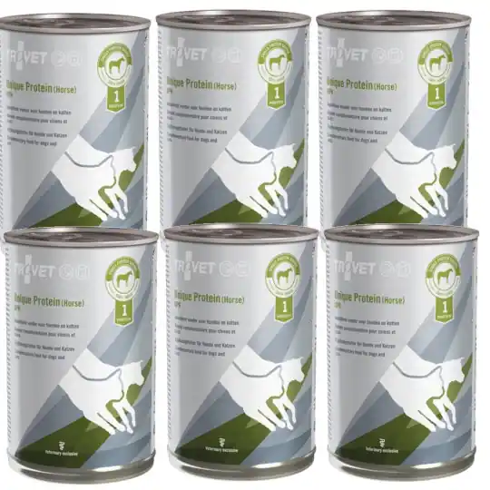 Szybka wysyłka TROVET Unique Protein UPH z koniną - mokra karma dla psa i kota - 6x400 g