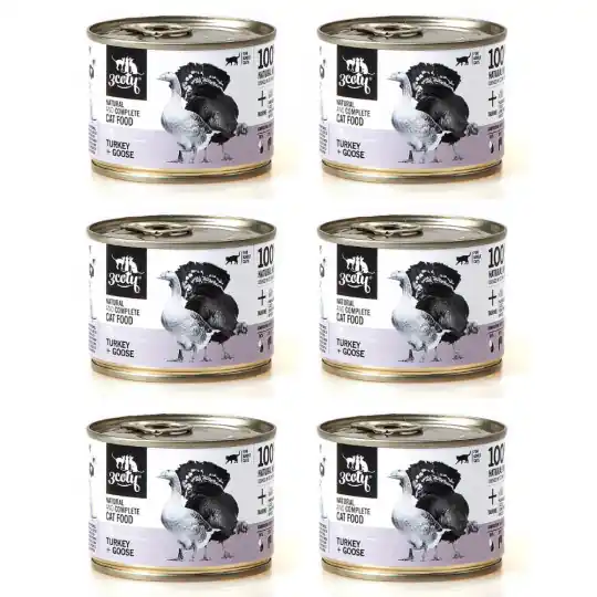 Wybór klientów 3COTY 24. Indyk z gęsią - mokra karma dla kota - 6x180g