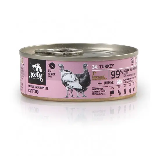Wybór klientów 3COTY Indyk Senior - mokra karma dla kota - 80g