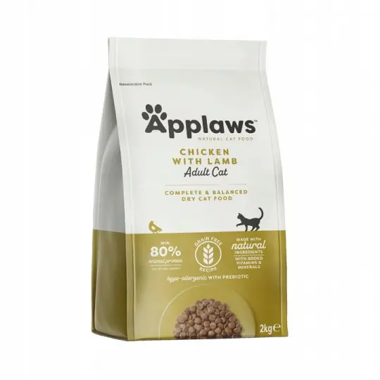 APPLAWS Kurczak i jagnięcina - sucha karma dla kota - 2kg Cena promocyjna