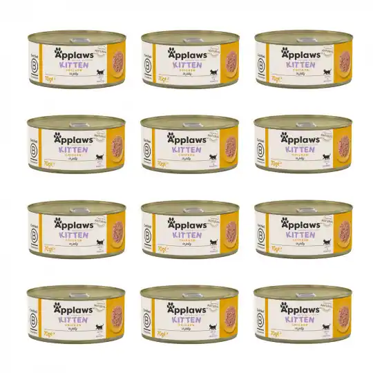 APPLAWS Kurczak w galaretce dla kociąt - mokra karma dla kota - 12x70g Bestseller