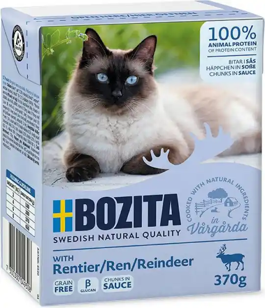 Wyjątkowa oferta BOZITA Fresh Menu Renifer w sosie - mokra karma dla kota - 370g
