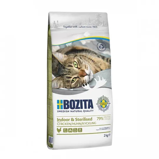Oferta czasowa BOZITA Indoor & Sterilised Chicken - sucha karma dla kota - 10kg
