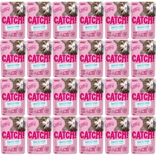 CATCH Biała ryba z marchewką w sosie - mokra karma dla kota - 24x85g Oferta czasowa