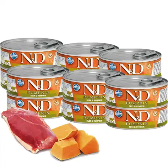 FARMINA N&D Pumpkin Duck & Pumpkin - mokra karma dla kota - 12x70 g Nowość