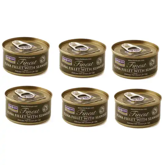 Ekspresowa dostawa FISH4CATS Filet tuńczyka z algami - mokra karma dla kota - 6x70g