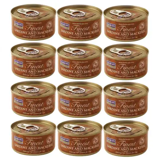 FISH4CATS Sardynka z makrelą - mokra karma dla kota - 12x70g Szybka wysyłka