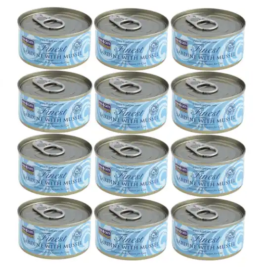 Wyprzedaż FISH4CATS Sardynka z omułkiem zielonowargowym - mokra karma dla kota - 12x70g