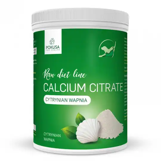 POKUSA RawDietLine Calcium Citrate - cytrynian wapnia dla psa i kota - 1000g Rabat