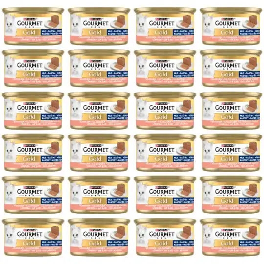 PURINA Gourmet Gold Mus z łososiem - mokra karma dla kota - 24x85g Ostatnia szansa