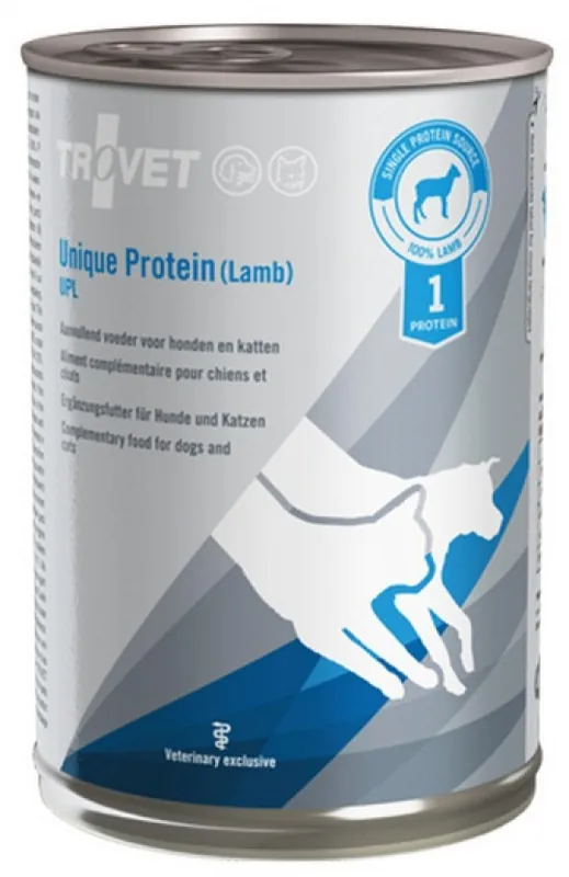 Wyprzedaż TROVET Unique Protein UPL z jagnięciną - mokra karma dla psa i kota - 400 g
