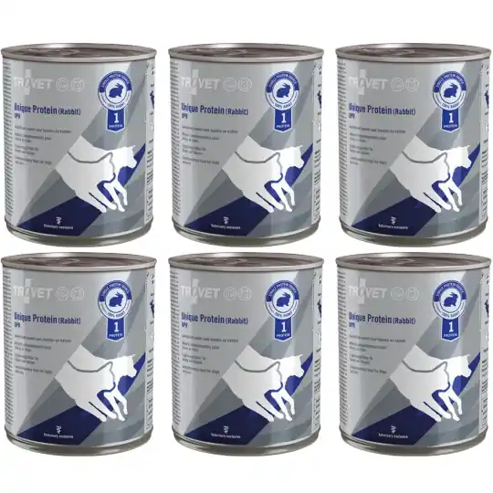 TROVET Unique Protein UPR Królik - mokra karma dla psa i kota - 6x800g Nowy