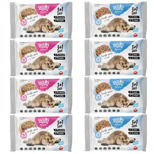 TUF TUF MIX Smaków mięsnych i rybnych - mokra karma dla kota - 8(4x100g) Oferta limitowana