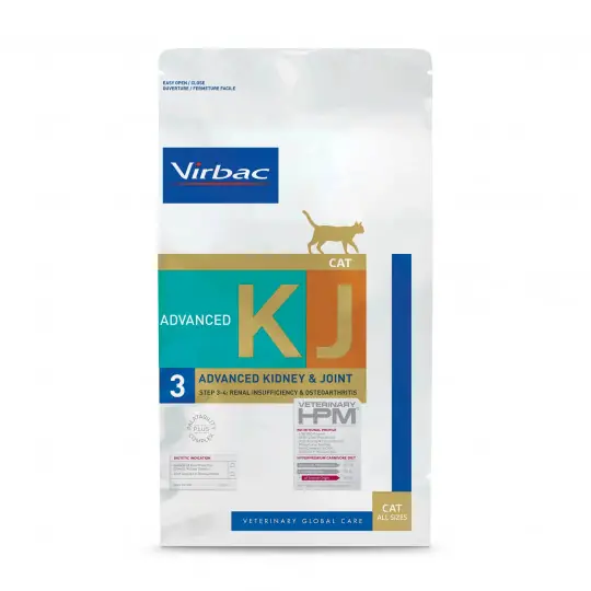 VIRBAC KJ3 Advanced Kidney & Joint Nerki - sucha karma dla kota - 1,5kg Hit cenowy