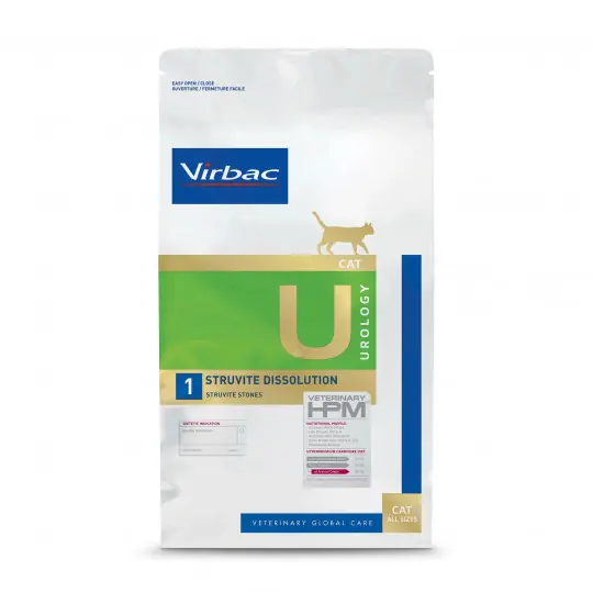 VIRBAC Veterinary HPM® Struvite Dissolution - Rozpuszczanie kamieni struwitowych - sucha karma dla kota - 1,5kg Zniżka