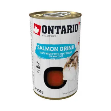 Wyjątkowa oferta ONTARIO SALMON DRINK KARMA UZUPEŁNIAJĄCA DLA KOTA z łososiem