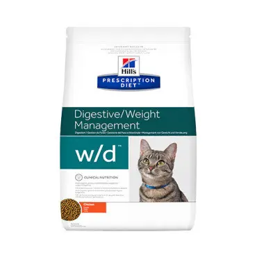 Niska cena HILLS PRESCRIPTION DIET FELINE W/D DIGESTIVE WEIGHT MANAGEMENT SUCHA KARMA DLA KOTA