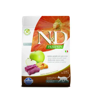 Premium FARMINA ND PUMPKIN ADULT KARMA DLA KOTA z jeleniem, dynią i jabłkiem