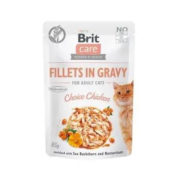 BRIT CARE CAT SASZETKI DLA KOTA filety z kurczaka w sosie Okazja
