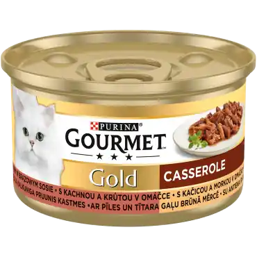 GOURMET GOLD CASSEROLE MOKRA KARMA DLA KOTA z kaczką i indykiem w sosie Zamów teraz
