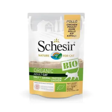 Wyjątkowa oferta SCHESIR BIO KARMA DLA KOTA - Z KURCZAKIEM