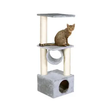 Ekspresowa dostawa MAGIC CAT TAMARA DRAPAK DLA KOTA Z PODESTAMI, DOMKIEM I TUNELEM - SZARY