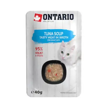 Ostatnie sztuki ONTARIO TUNA SOUP KARMA DLA KOTA - zupa z kawałkami tuńczyka i warzywami