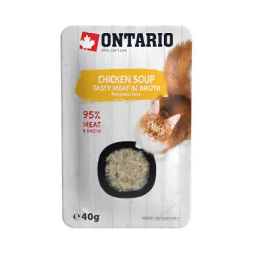 ONTARIO CHICKEN SOUP KARMA DLA KOTA - zupa z kawałkami kurczaka i warzywami Okazja