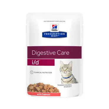 Do wyczerpania zapasów HILLS PRESCRIPTION DIET FELINE DIGESTIVE CARE I/D MOKRA KARMA DLA KOTA z łososiem w sosie